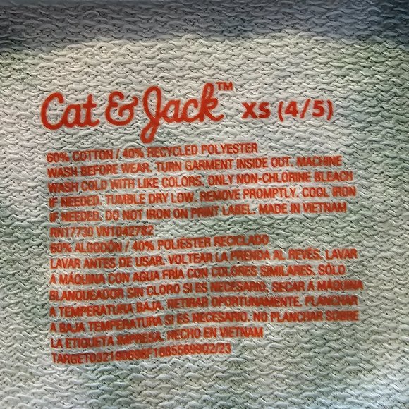 Cat & Jack - Girls' Long Sleeve French Terry Tie-Dye Dress - Dusty Green - Picture 4 of 7